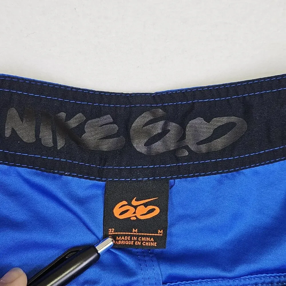 Y2K Nike Mens M 6.0 Hybrid Board Shorts Size 32 Blue 387365 Surfing Cargo 10